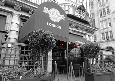 Hard Rock Cafe use Low Glare Heaters