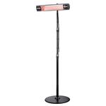 Shadow Black Low Glare Heater with Stand