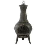 Small Bronze Tower Chiminea