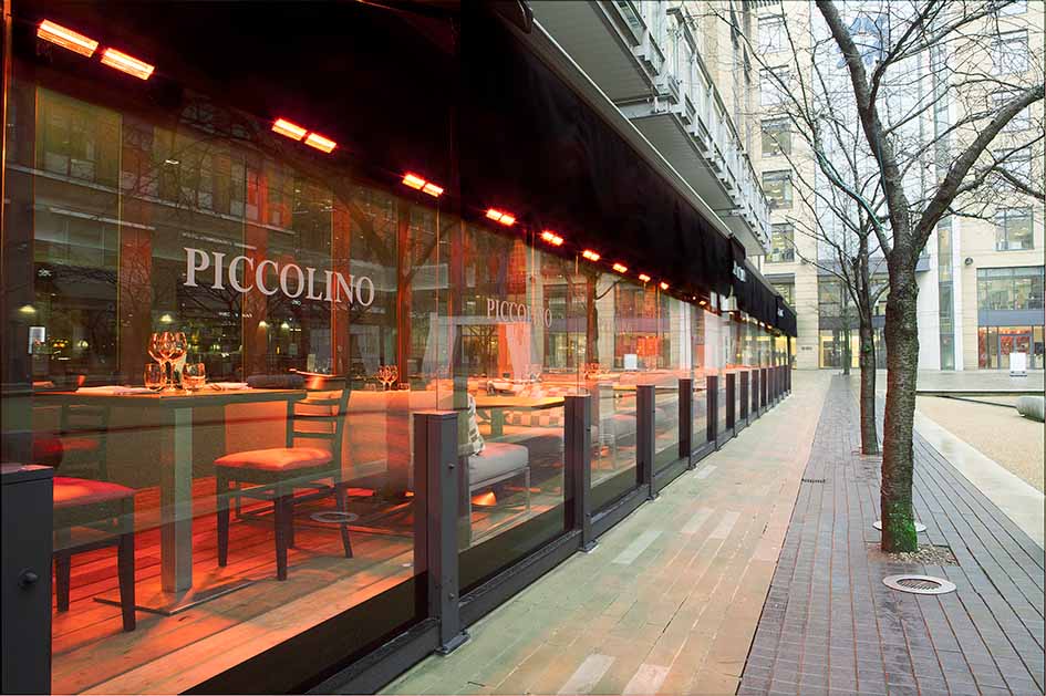 Piccolino with infrared heaters