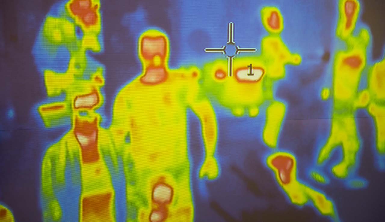 body heat thermal image