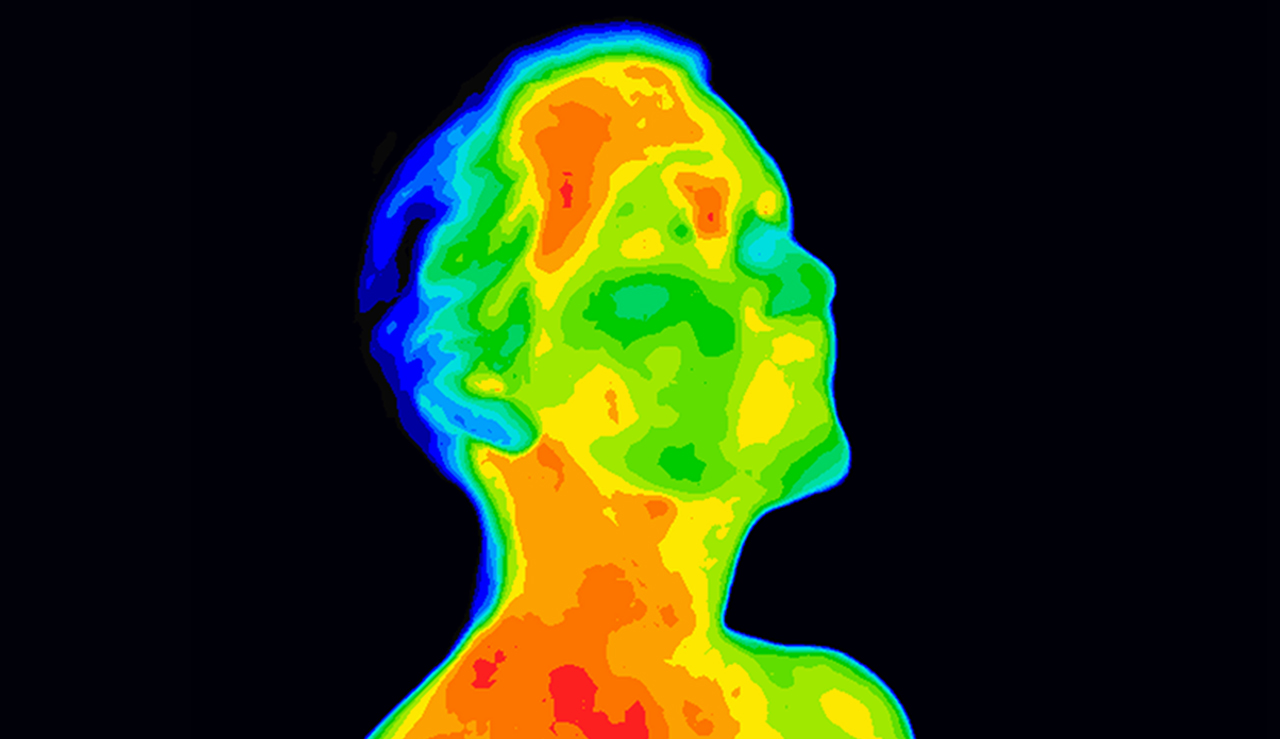 face heat thermal image