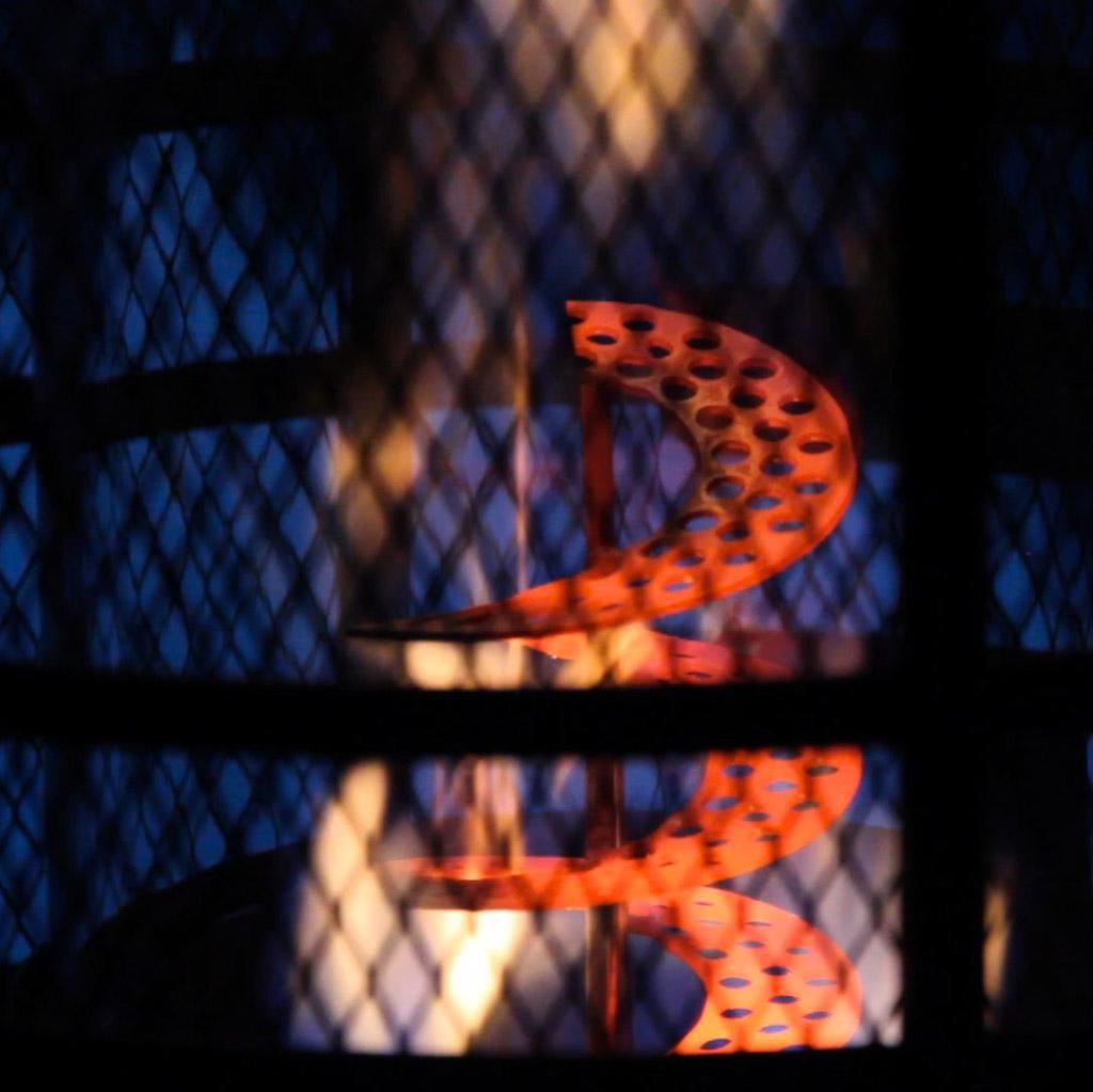 Santorini Spiral Flame Gas Patio Heater Heat Outdoors