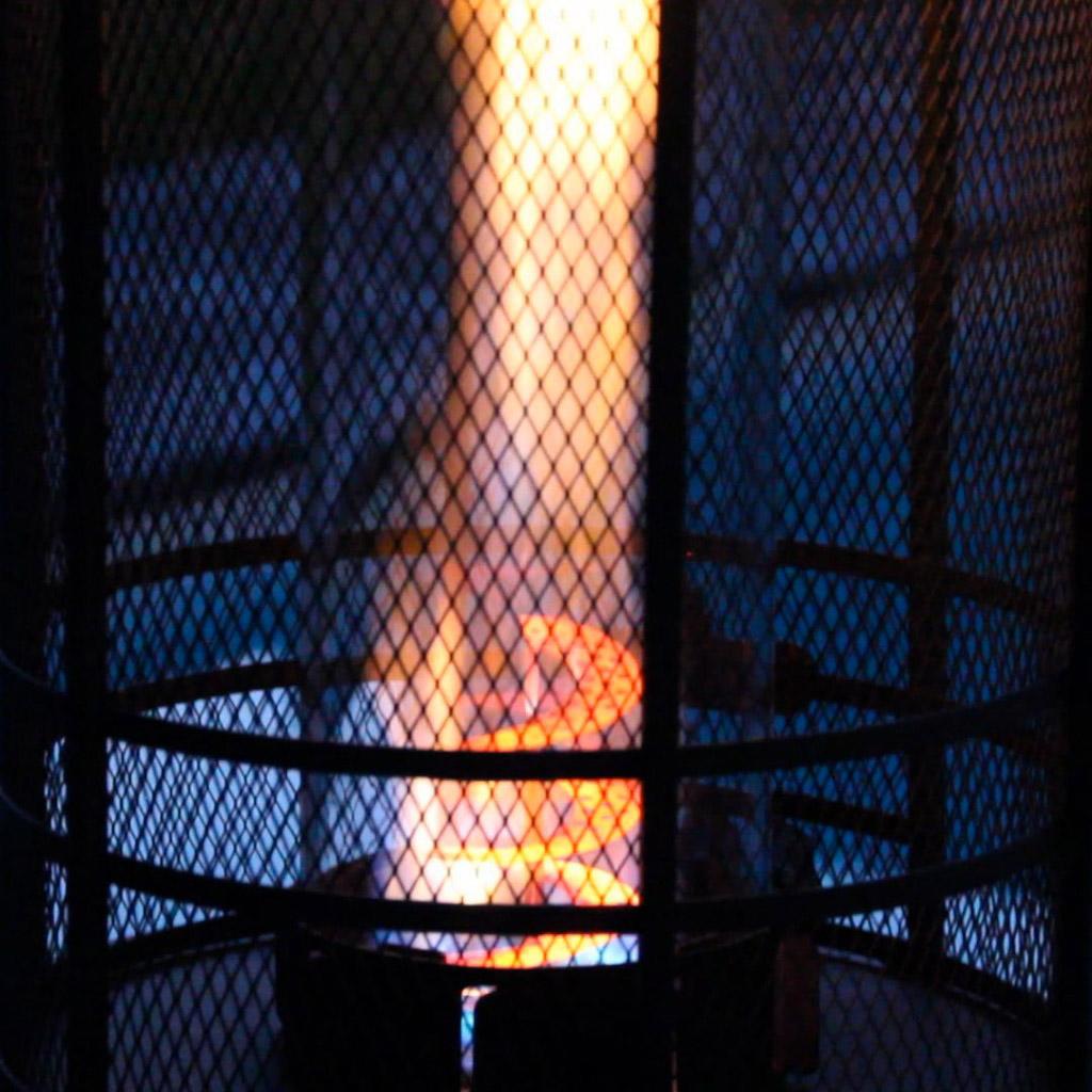 Santorini Spiral Flame Gas Patio Heater Heat Outdoors