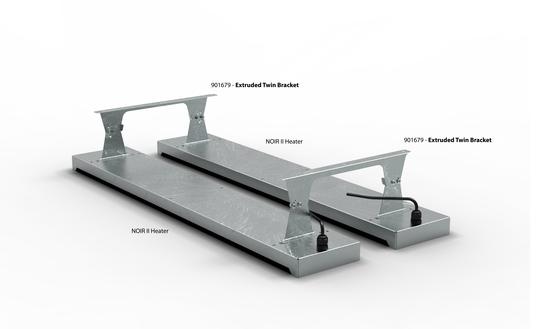 NOIR 2 Extruded Twin Bracket