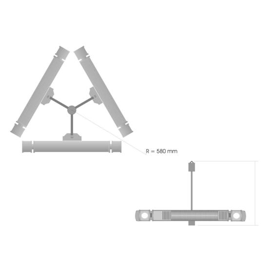 Burda Term 2000 Hanging Tower - 6kW