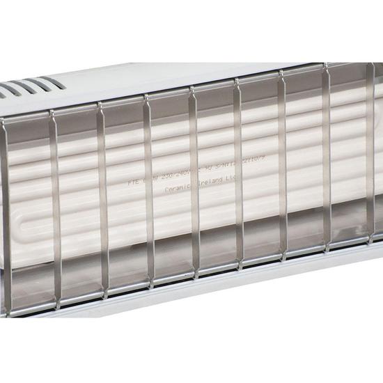 Burda 1.3kW DARK Zero Light Ceramic Heater - Black