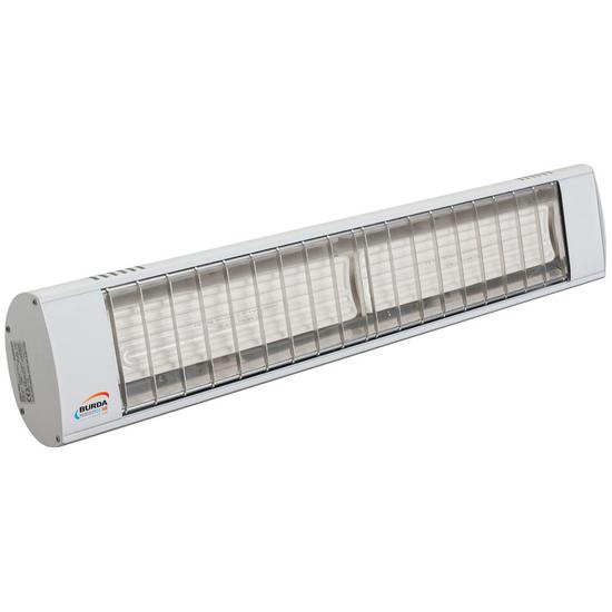 Burda 1.3kW DARK Zero Light Ceramic Heater - Black
