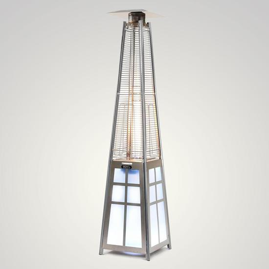 Athena Plus+ LED Stainless Steel Flame Gas Patio Heater