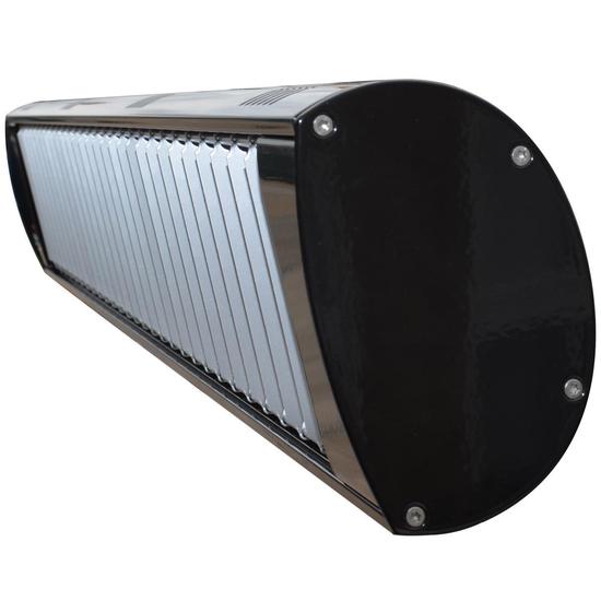Burda 1.3kW DARK Zero Light Ceramic Heater - Black