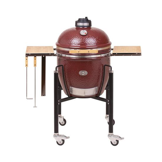 Monolith Classic Ceramic Grill incl. Black Cart and Side Shelves