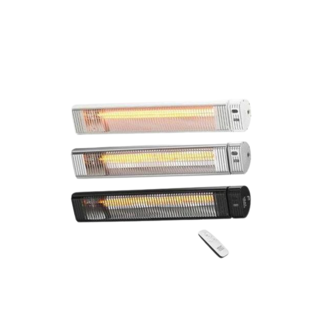 Shadow Light/Black/Silver Carbon 3Kw Medium Wave Infrared Patio Heater