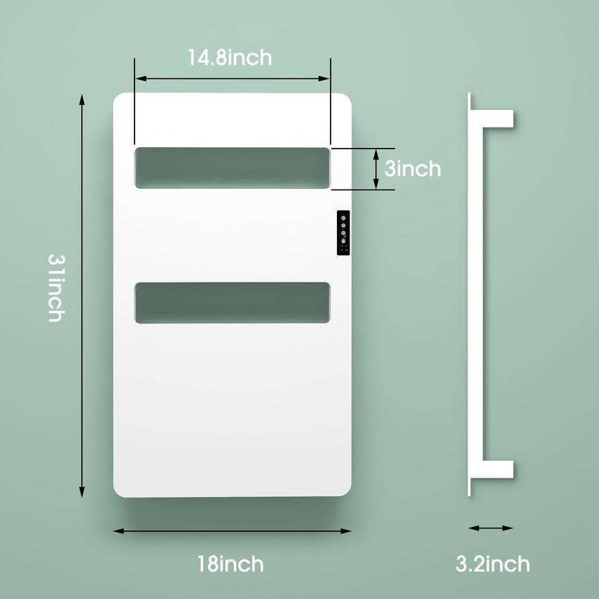 Shadow Heated Towel Rail