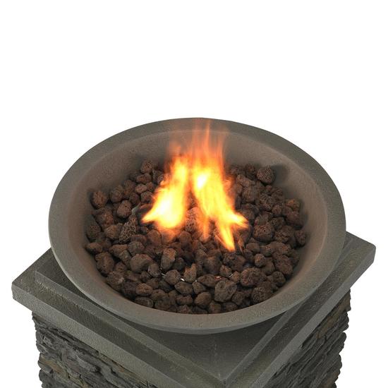 Umbra Plinth MgO Gas Fire Pit