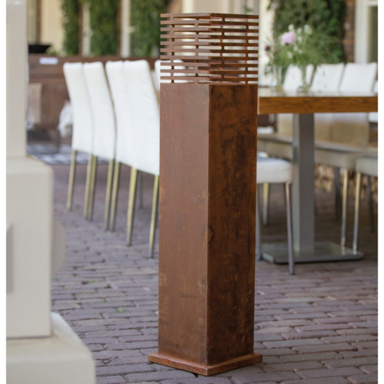 BrownRust Steel Swedish Torch Holder