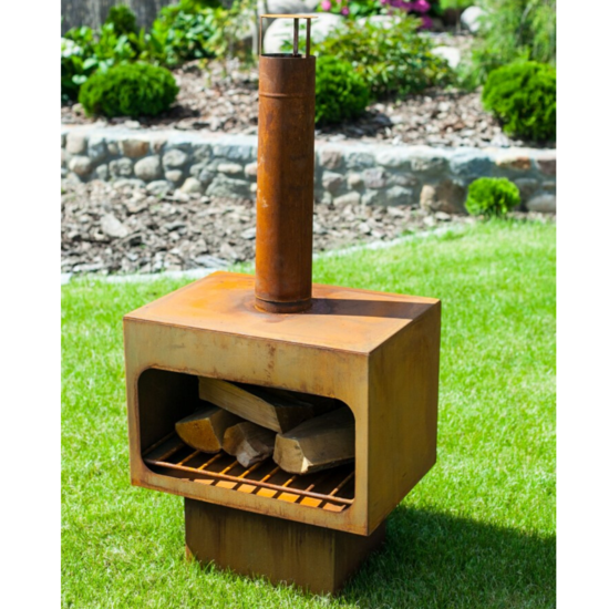 BrownRust Modern Fireplace - XL