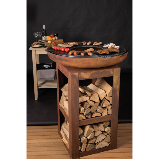 BrownRust Barbecue Fire Pit - Plancha