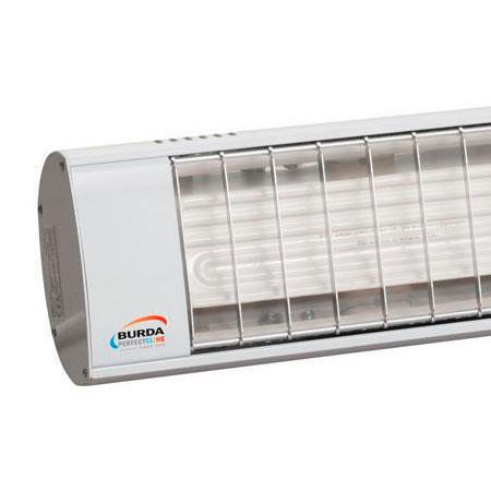 Burda 1.3kW DARK Zero Light Ceramic Heater - Black