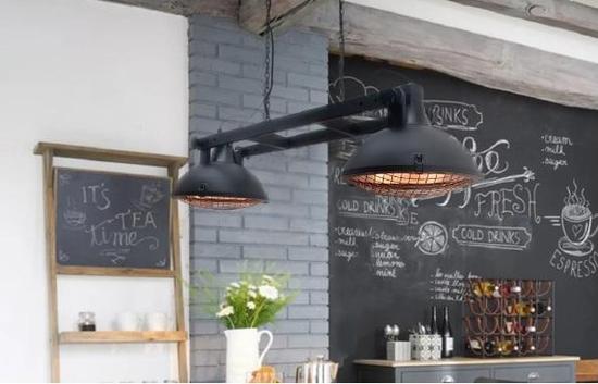 Shadow Diffusion Double Hanging Lamp 3.0kW Patio Heater