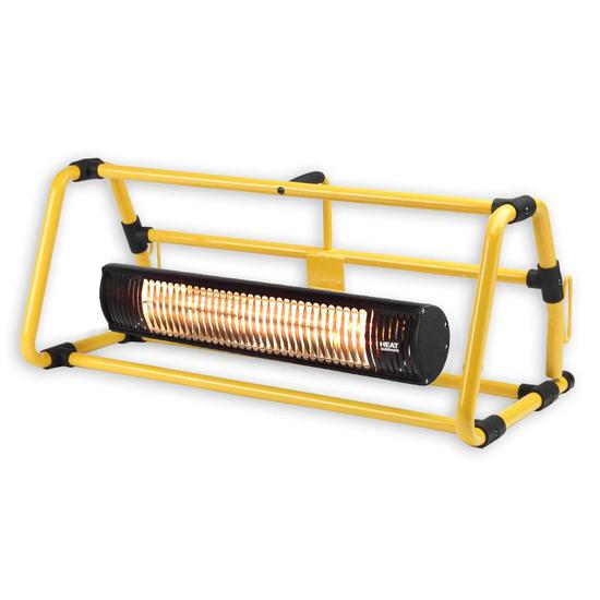 Shadow 2.0kW Ultra Low Glare Workshop Heater with Yellow Frame