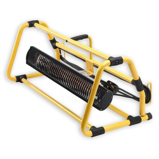 Shadow 2.0kW Ultra Low Glare Workshop Heater with Yellow Frame