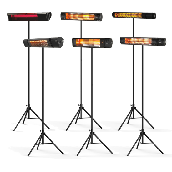 Shadow Infrared Patio Heater 2.0kW on tripod stand