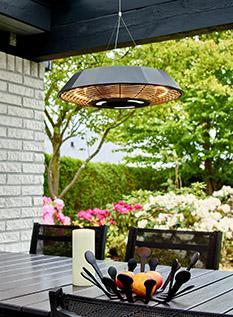 Shadow Diffusion Pendant Hanging Patio Heater 2kW Infrared Lamp 