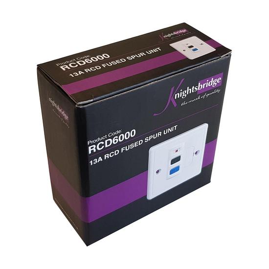 Knightsbridge RCD6000 13A RCD Fused Spur Unit