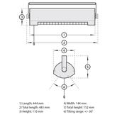 Solamagic 1400W Hanging Infrared Radiant Heater - White