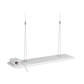 Shadow 1kW Thermogenic Glass Heater - White