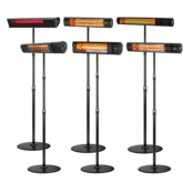 Shadow 1.5kW & 2kW Patio Heater with Telescopic Round Base Stand