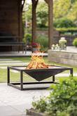 RedFire Fire Pit Tervo Metal Square 80 cm