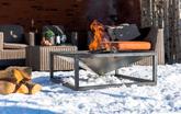 RedFire Fire Pit Tervo Metal Square 80 cm