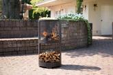 Buffalo Firepit with Wood Storage
