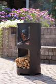 Buffalo Firepit with Wood Storage