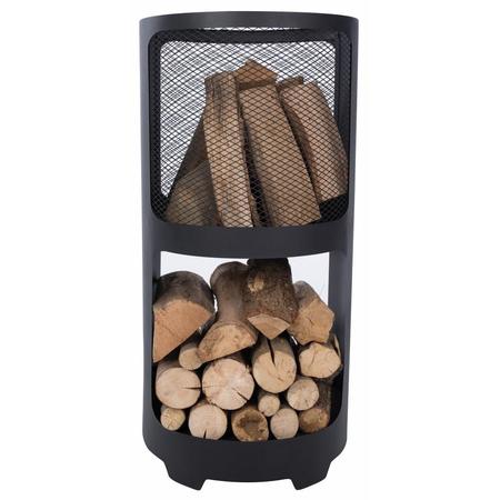 Buffalo Firepit with Wood Storage