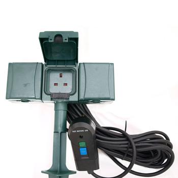 RCD Powerspike Safety Garden Sockets