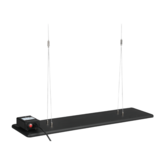 Shadow 1.2kW Thermogenic Glass Heater - Black