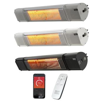 Shadow Heat and Beat 2kW Patio Heater with Bluetooth Audio and Remote Control