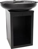 RedFire Matanzas firepit plancha with wood storage