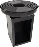 RedFire Matanzas firepit plancha with wood storage