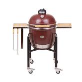 Monolith Classic Ceramic Grill incl. Black Cart and Side Shelves