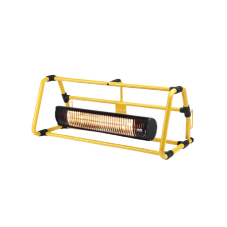 Shadow 2.0kW Ultra Low Glare Workshop Heater with Yellow Frame