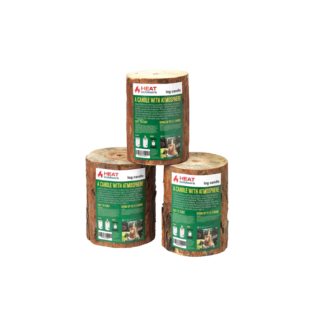Swedish Log Candle 3-Pack