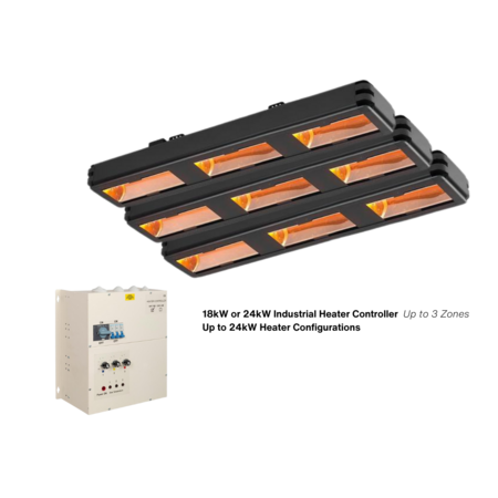 Shadow 3 Zone 18kW Industrial Heater Solution