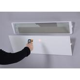 Shadow Crystal 1300W Infrared Glass Panel Heater - Clear Glass 