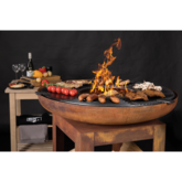 BrownRust Barbecue Fire Pit - Plancha