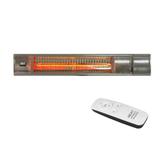 Shadow Heater 1.5kW - Silver - Low Glare - Remote