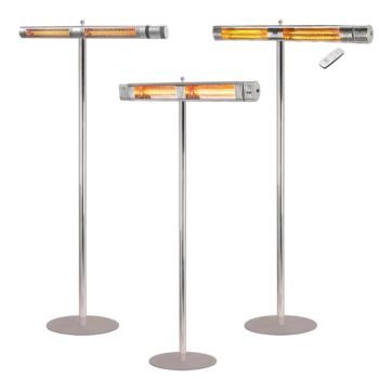 Shadow 3kW Patio Heater Combinations with Large Stainless Steel Stand