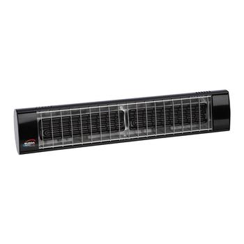 Burda 1.3kW DARK Zero Light Ceramic Heater - Black